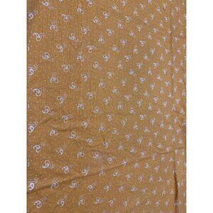 Quilters Only Kashmere Cotton Fabric 19" Long 42" Wide Orange & White Paisley Pa